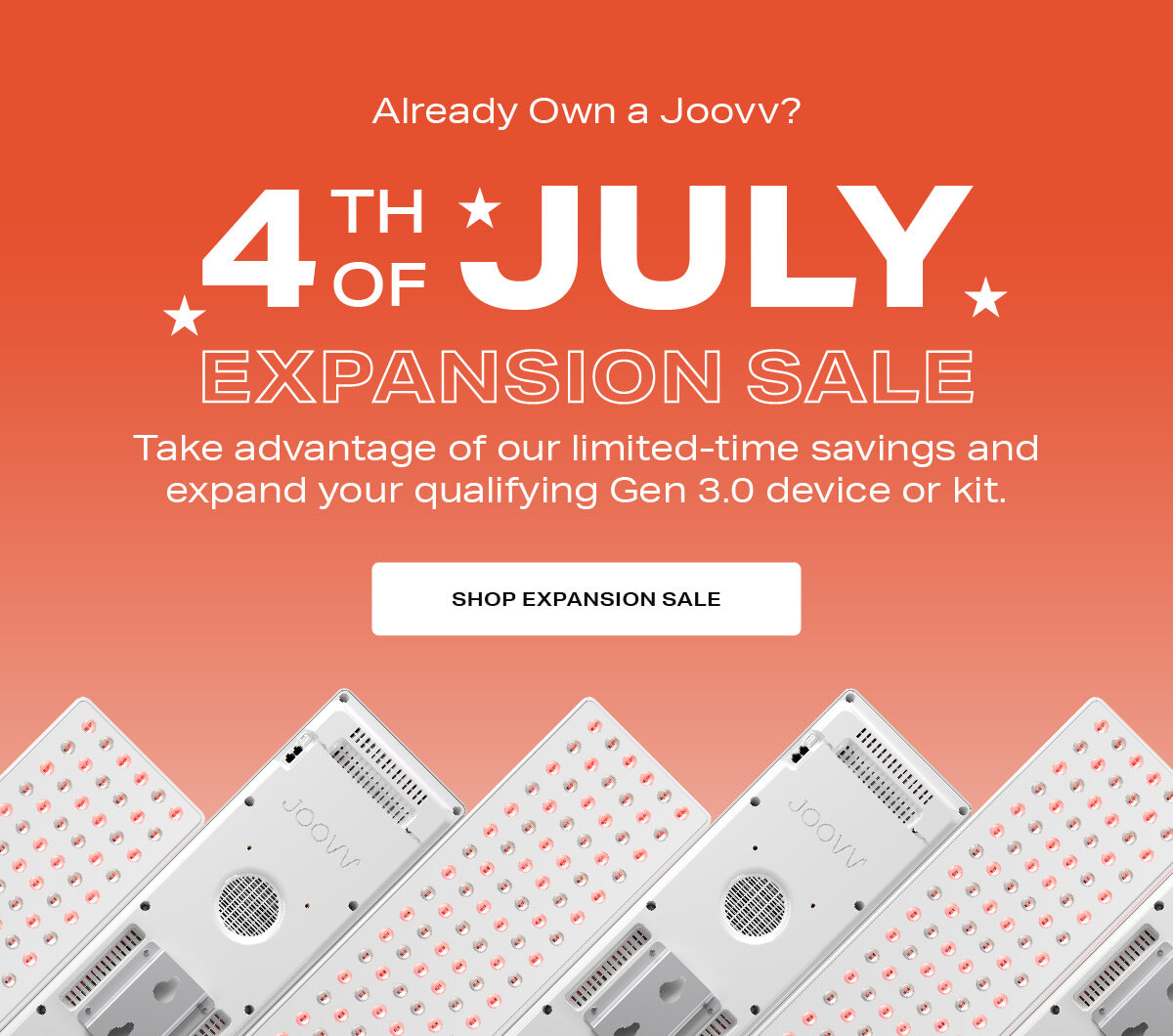 Joovv 4th of July Expansion Sale