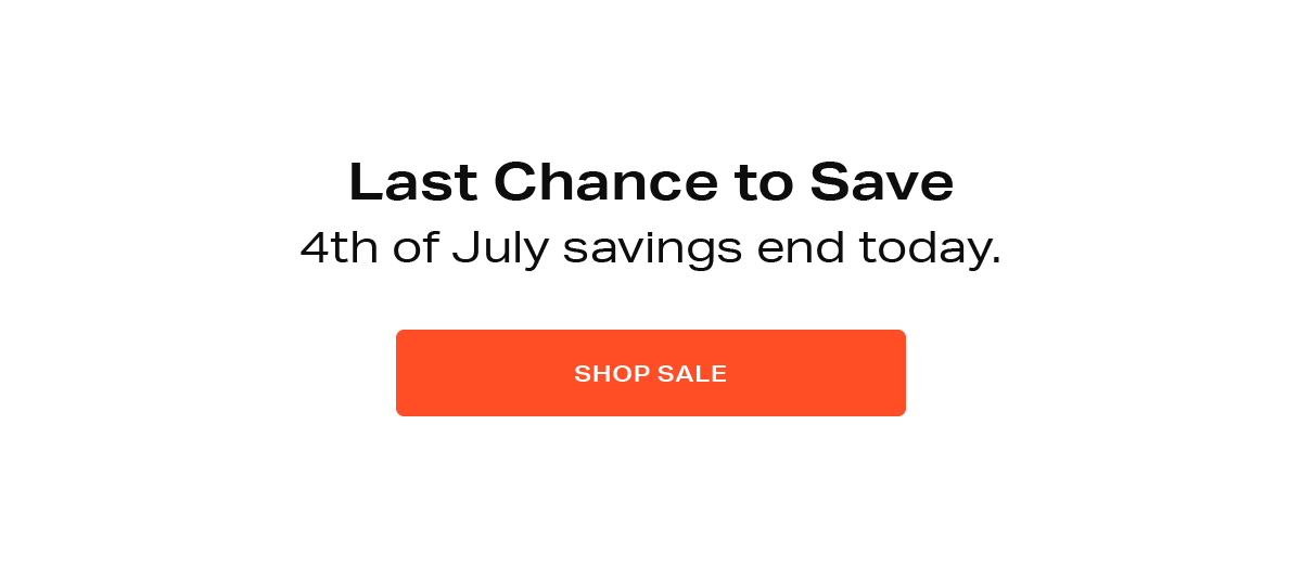 Last chance to save