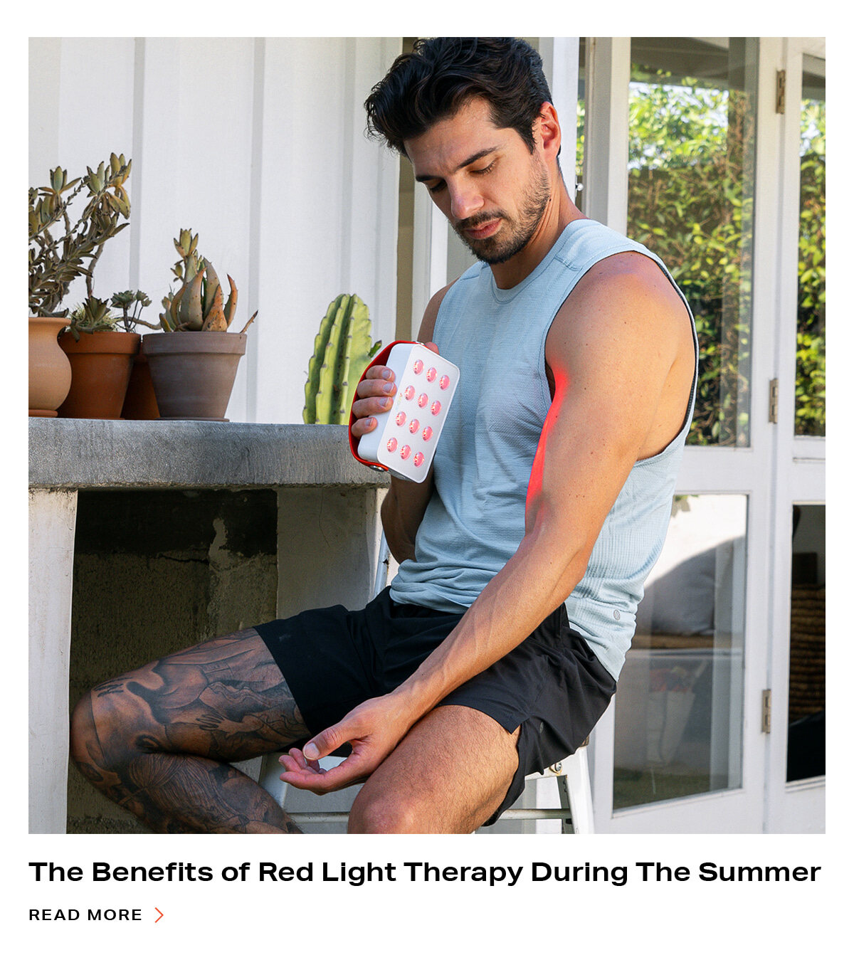 The benefits of red light therapy during the summer