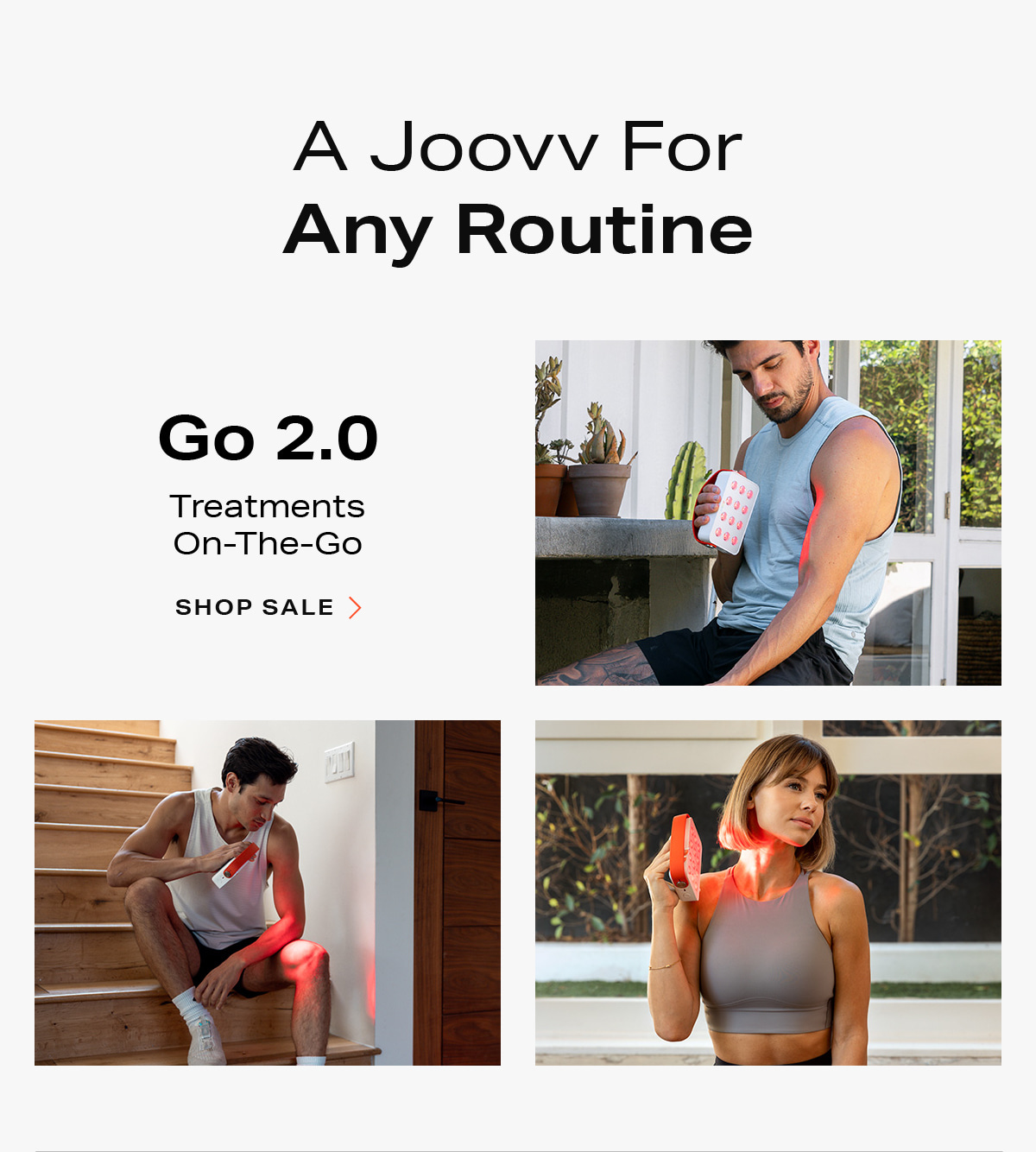 A Joovv for any routine - Go 2.0 - Treatments on-the-go