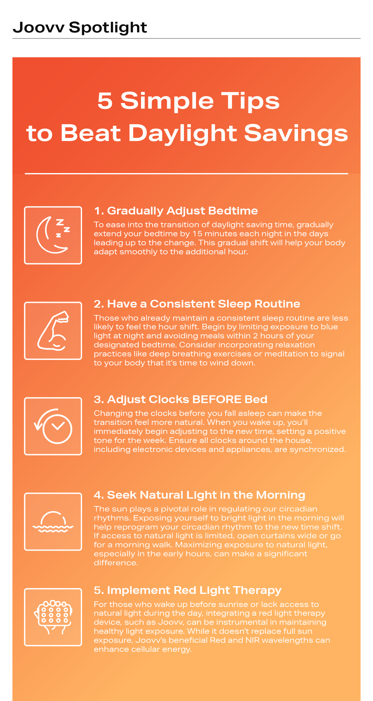 5 simpe tips to beat daylight savings