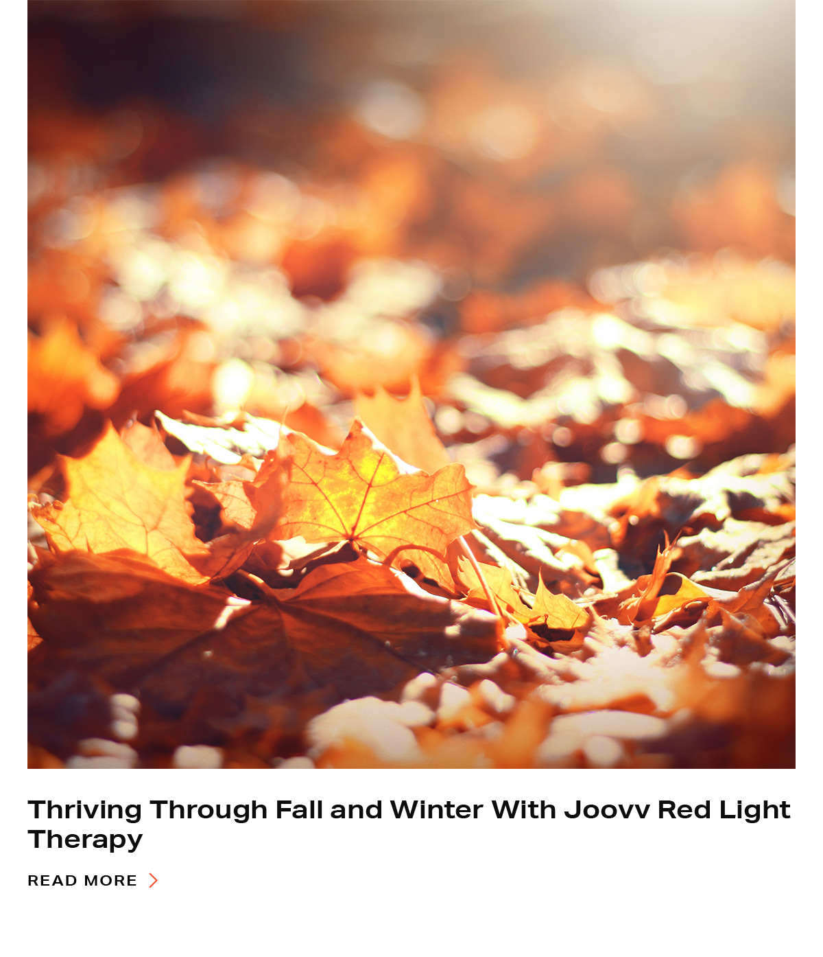 Thriving Through Fall and Winter With Joovv Red Light Therapy