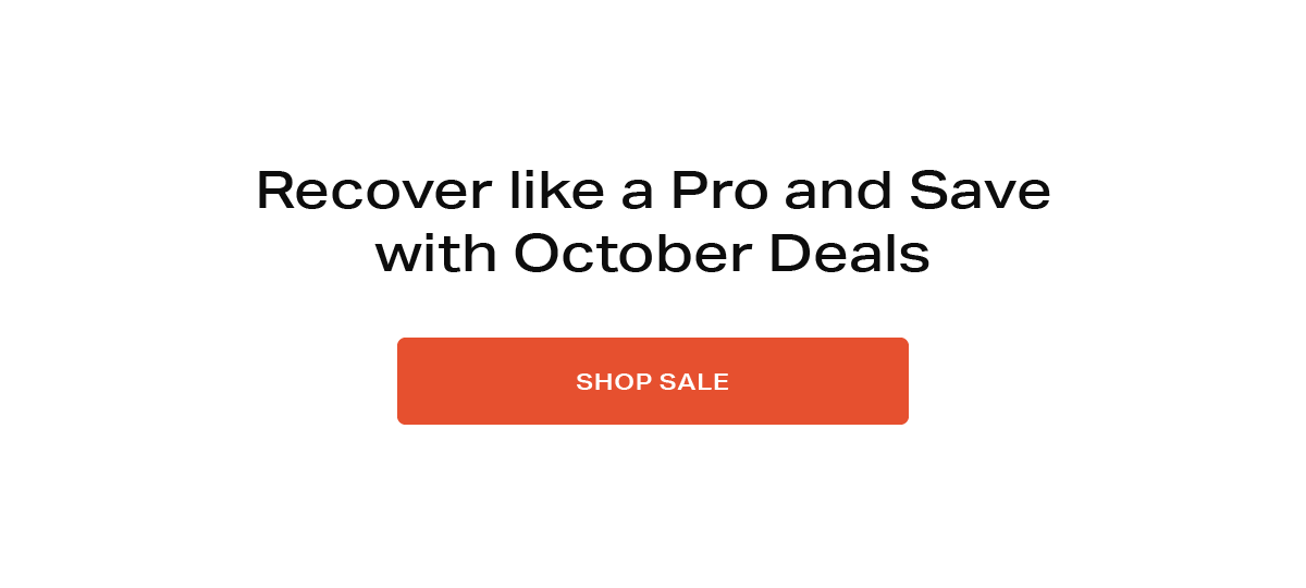 Recover like a pro and save with October Deals