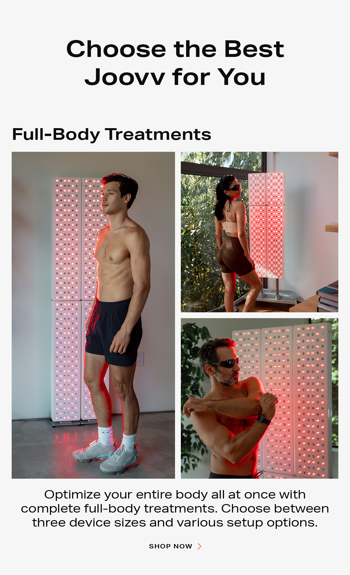 Choose the Best Joovv for you - Full-Body Treatments